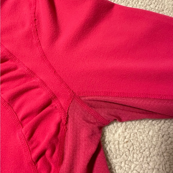 Lululemon Hot Pink Half Zip Pullover Jacket Long Sleeve Layer Running Top - Picture 10 of 12
